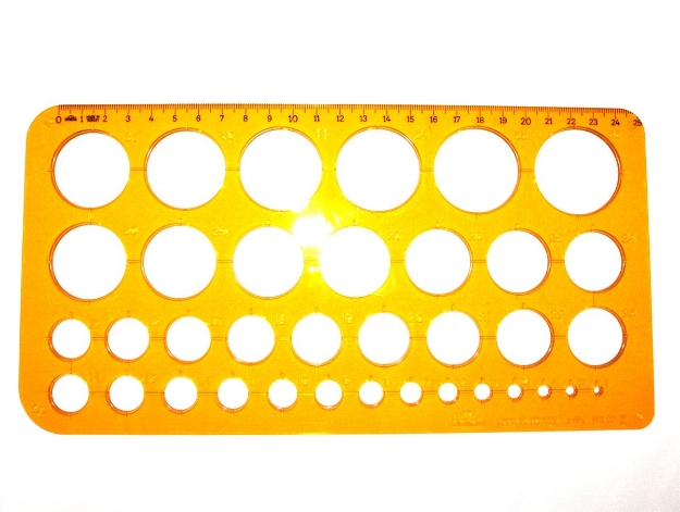 Picture of Hatas 1-36 Mm Büyük Daire Şablonu 