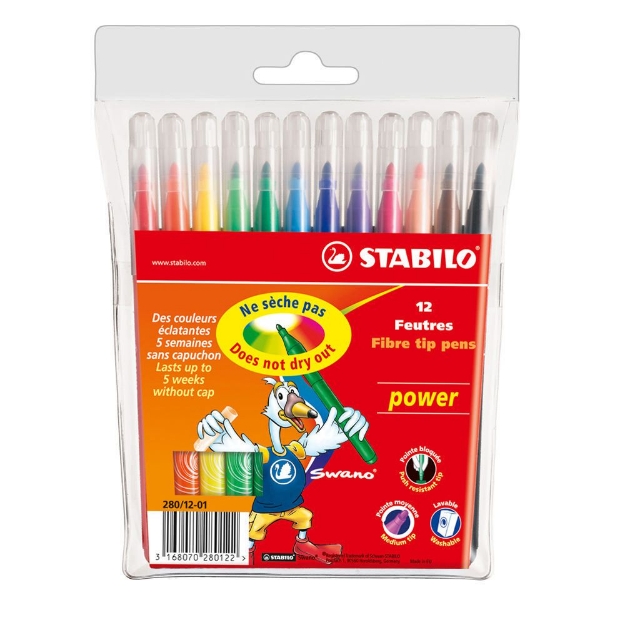 Picture of Stabilo Power 12 Renk Keçeli Kalem