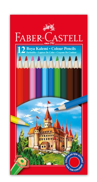 Picture of Faber Castell 12 Renk Uzun Kuru Boya
