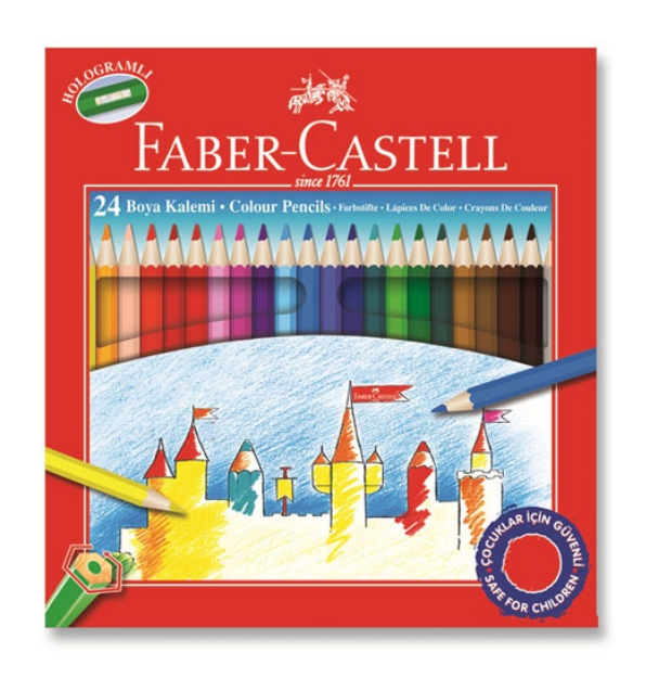 Picture of Faber Castell 24 Renk Uzun Kuru Boya