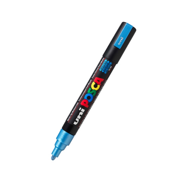 Picture of Uni-ball Posca Pc-5m Metalik Mavi Kalem