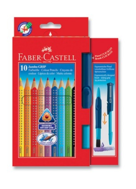 Picture of Faber Castell Jumbo Grip 10 Lu Kuru Kalem