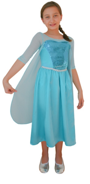 Picture of Disney Buzlar Prenses Elsa Kostüm 10-12 Yaş
