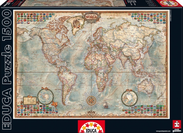 Picture of Polıtıcal Map Of The World Educa Puzzle