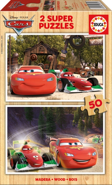 Picture of Educa Disney Cars 16372 2 Adet 50 Parça Ahşap Puzzle