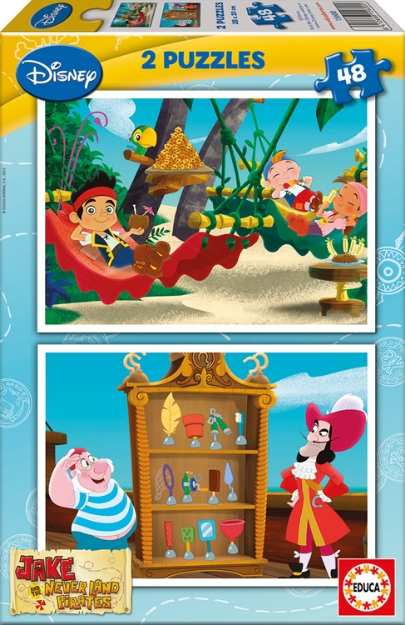 Picture of Educa Jake Ve Varolmayan Ülkenin Korsanları 15600 2 Adet 48 Parça Puzzle