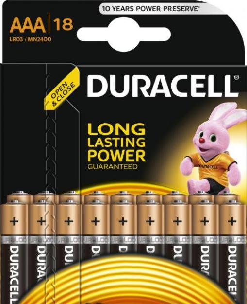 Picture of Duracell AAA Lr03 Mn2400 Uk Pili 18 Lik Paket