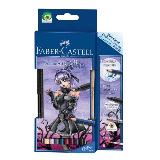Picture of Faber Castell Creative Studio Art Grip Aquarell Anime Art Set Gothic