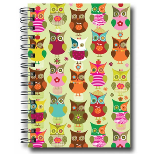 Picture of OWLS GREEN - 20*28 SERT KAPAK 96 YAPRAK ÇİZGİLİ DEFTER
