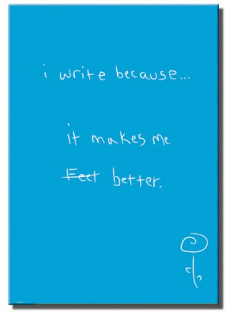 Picture of I Write Because It Makes Me Better Sert Kapaklı 96 Yaprak Çizgili Defter