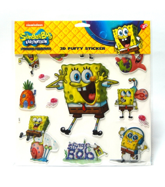 Picture of Sünger Bob 3D Puffy Sticker 30x30 cm SB-027