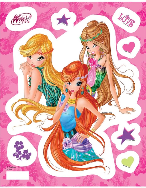 Picture of Fosforlu Duvar Sticker Winx 19 cm WG-006