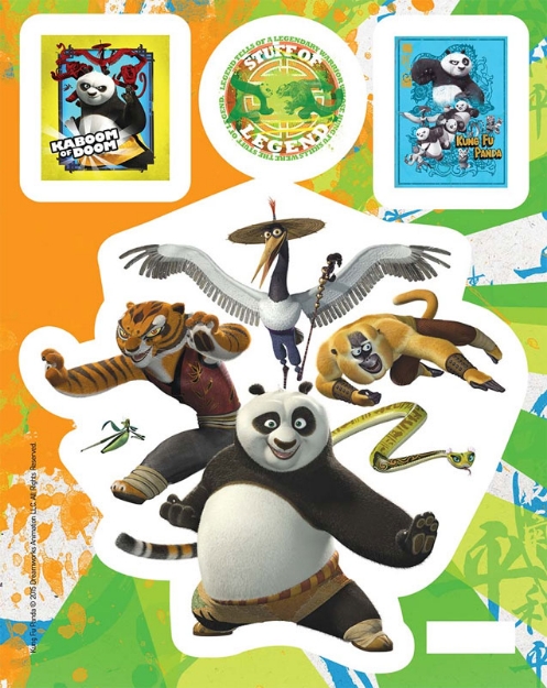 Picture of Kung Fu Panda Karanlıkta Parlar Duvar Süsü 19 cm DW-005