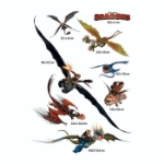 Picture of Dragons Duvar Sticker 68x48 cm DW-002