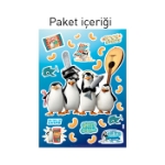 Picture of Madagaskar Penguenleri Duvar Sticker 68x48 cm DW-014