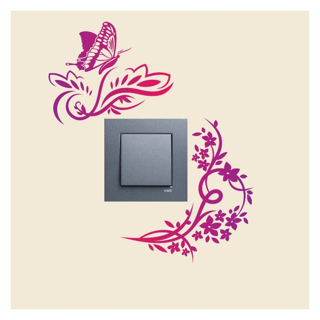 Picture of Kelebekler-1 2 Adet Priz Sticker DP-1190