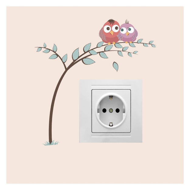 Picture of Aşık Baykuş Priz Sticker DP-1202