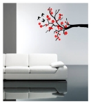 Picture of Kadife Duvar Stickerı Kiraz Dalı DP-032  