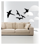 Picture of Kadife Duvar Sticker Nature  Bahar Kuşları DP-090