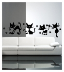 Picture of Kadife Duvar Sticker Cuties Karakedi  DP-117