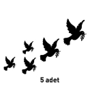 Picture of Kadife Duvar Sticker Barış Güvercinleri DP-759