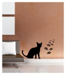 Picture of Kadife Duvar Sticker Kedi DP-761