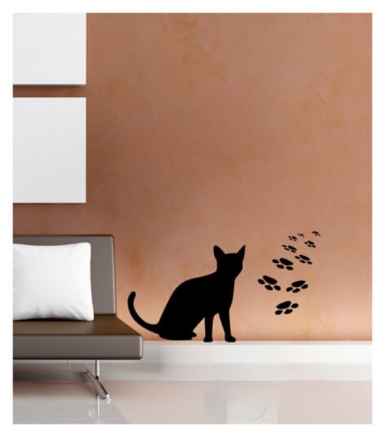Picture of Kadife Duvar Sticker Kedi DP-761