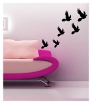 Picture of Kadife Duvar Sticker Kuşlar DP-762