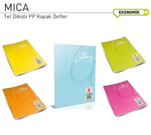 Picture of Mica Tel Dikişli PP Kapak A4 80 Yaprak Çizgili Defter