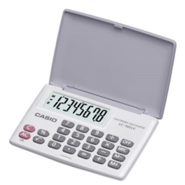 Picture of Casio LC 160 LV WE-W Hesap Makinesi (Beyaz)