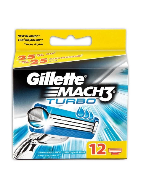 Picture of Gillette Mach3 Turbo Yedek Tıraş Bıçağı 12li