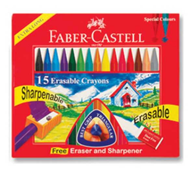 Picture of Faber Castell Wax Crayon Pastel Boya 15Li