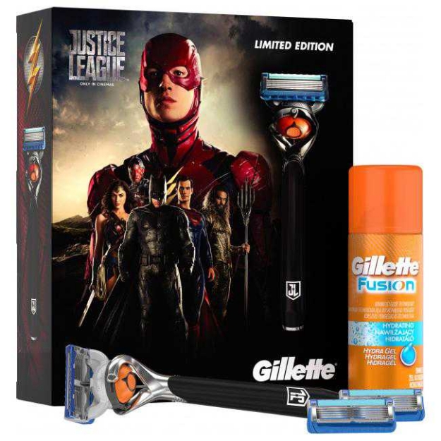 Picture of Gillette Fusion ProGlide Flexball Justice League Özel Paketi (Tıraş Makinesi + 3'lü Tıraş Bıçağı + 75 ml Tıraş Jeli)