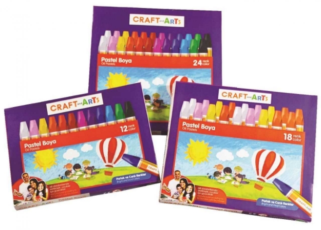 Picture of Craft and Arts Pastel Boya 24 lü Karton Kutu