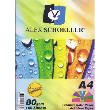 Alex Scholler Renkli Fotokopi Kağıdı 100'lü detaylarını göster Alex Scholler Renkli Fotokopi Kağıdı 100'lü resmi