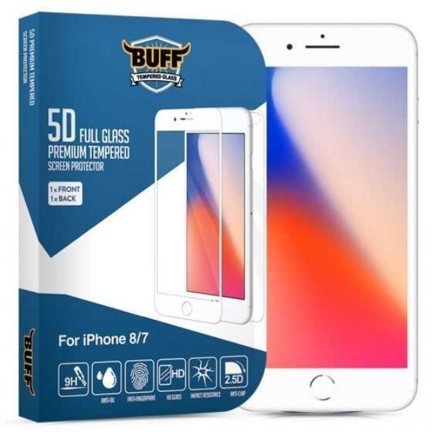 Picture of Buff Iphone 8 / 7 5D Glass Ekran Koruyucu - Beyaz