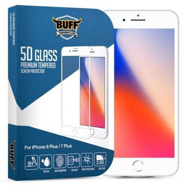 Picture of Buff Iphone 8 Plus - 7 Plus 5D Glass - Beyaz