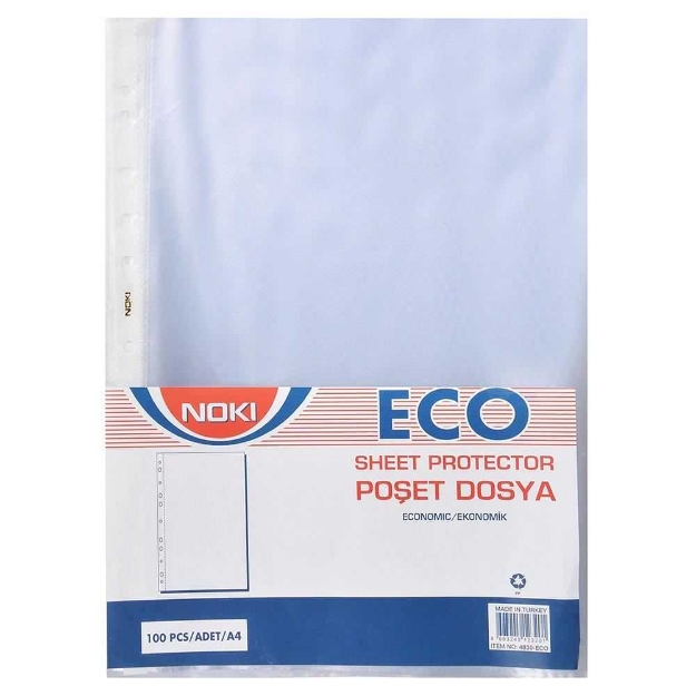 Picture of Noki Eco 100 lü Şeffaf Poşet Dosya