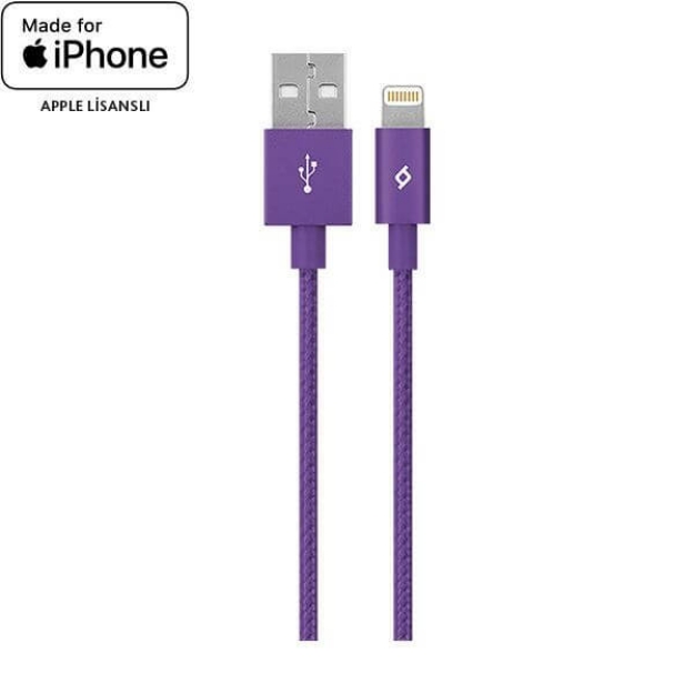 Picture of Ttec 2DKM02MR AlumiCable Apple Lisanslı iphone Şarj ve Data Kablosu - Mor