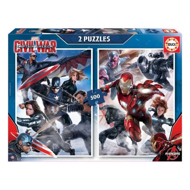 Picture of Educa Captain America Civil War 16702 2 Adet 500 Puzzle