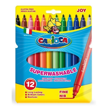 Carioca Joy 12 Renk Keçeli Boya Kalemi detaylarını göster Carioca Joy 12 Renk Keçeli Boya Kalemi resmi