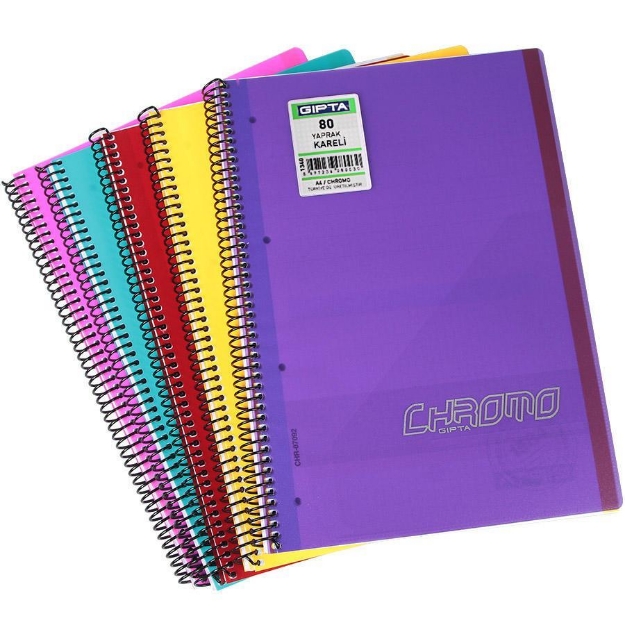 Picture of Gıpta Chromo 80 Yaprak A4 Kareli Defter