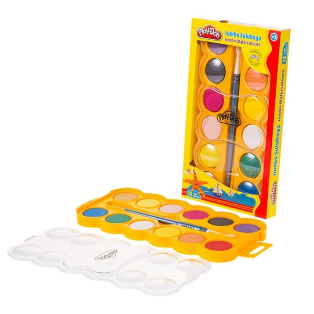 Picture of PlayDoh Jumbo Suluboya 30 mm 12 Renk
