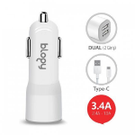 Picture of Blogy 3.4A Dual Usb Araç Sarj Seti Type-C