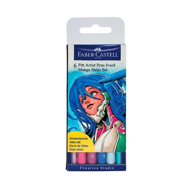 Picture of Faber Castell 6lı Pitt Artist Pen Manga Shojo Set