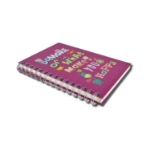 Picture of Lovely / Be More Happy 14x20 Spiralli Sert Kapak 96 Yaprak Çizgili Defter