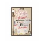 Picture of I Love Travelling / Paris 19x27 Karton Kapak 60 Yaprak Çizgili Defter