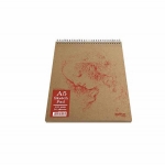 Picture of Kraft A5 14,8x21 Karton Kapak Spiralli 50 Yaprak Çizgisiz Eskiz Defteri