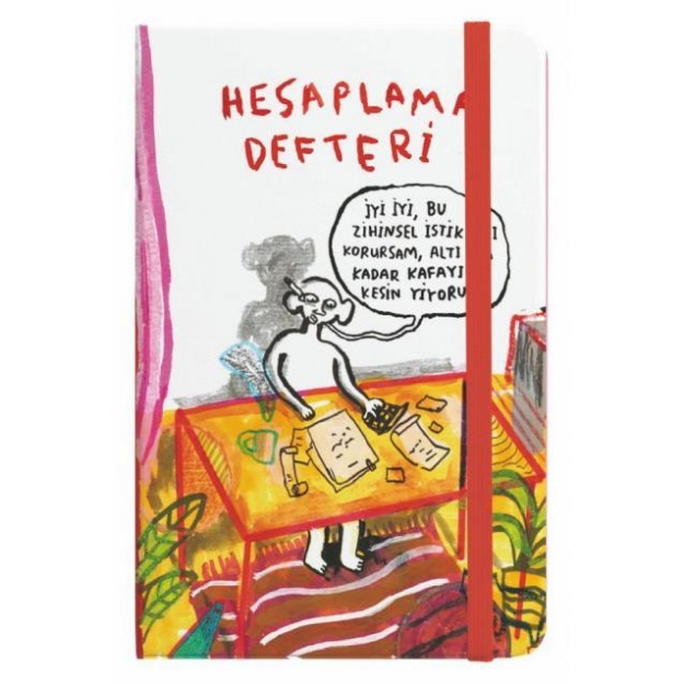 Picture of Hesaplama Defteri 15x10,5 Sert Kapak Lastikli 96 Yaprak Çizgisiz Defter