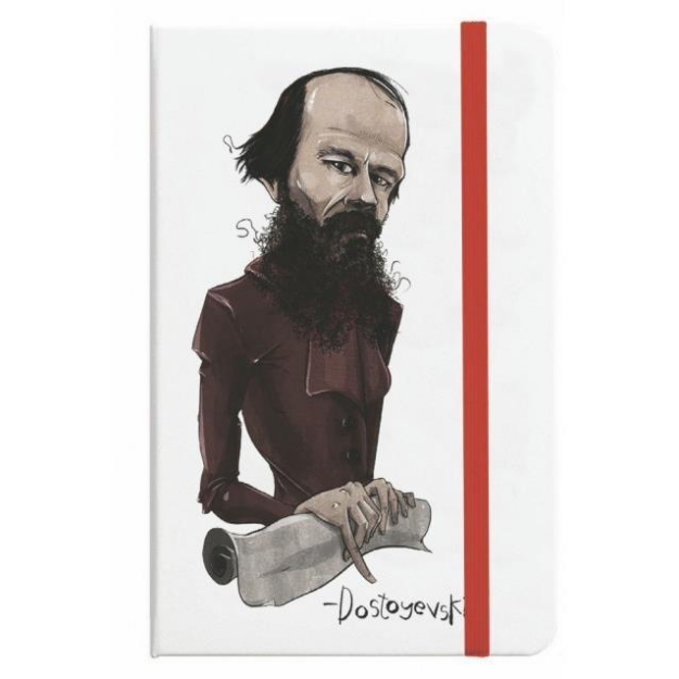 Picture of Dostoyevski 15x10,5 Sert Kapak Lastikli 96 Yaprak Çizgisiz Defter